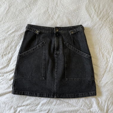Jupe en denim noire A.P.C.