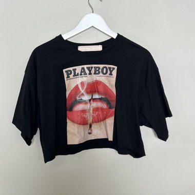 Playboy Missguided Cropped-T-Shirt