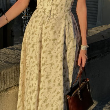 House of CB - Robe mi-longue florale