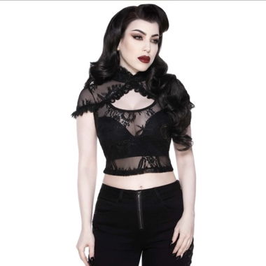 Top in mesh Killstar