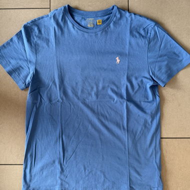 T-shirt blu Polo Ralph Lauren cotone