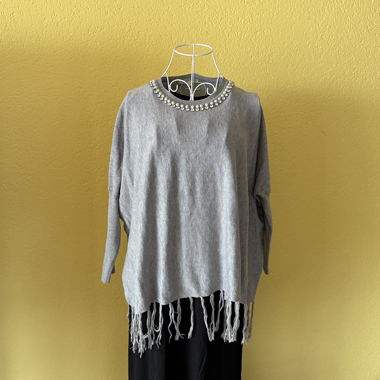Pull pour femmes, avec des perles élégante