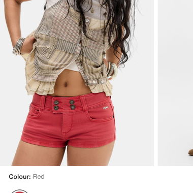 BDG Urban Outfitters Coral shorts vintage Y2K