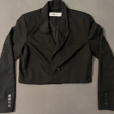 Giacca blazer corta nera FB Sister