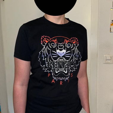 T-shirt nero Kenzo tigre Paris