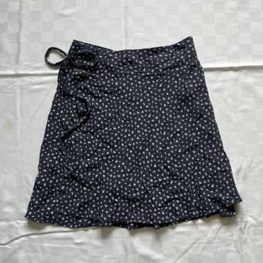 floral wrap skirt