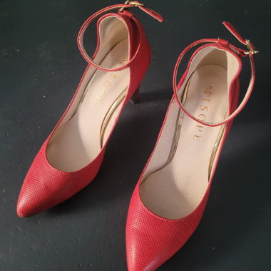 Red MISOPE leather heels