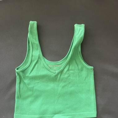 Crop top vert 