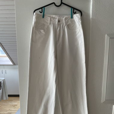Highwaist straight leg weiss
