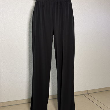 Pantaloni larghi neri in tessuto