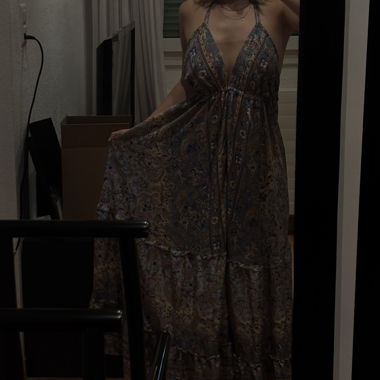 Sommer-Maxikleid mit Muster