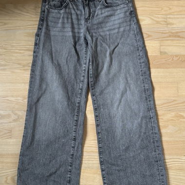 Gina Tricot wide leg jeans grau 