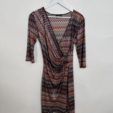 Robe portefeuille à motif