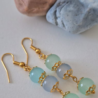 Boucles d'oreilles pendentifs - Handmade 