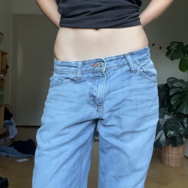 Light blue wide jeans Lee
