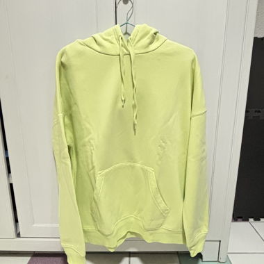 Pastellgrüner Kapuzenpullover