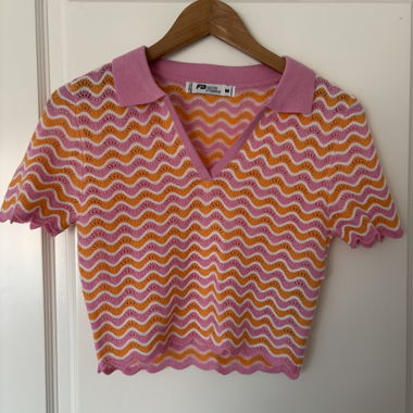 Ensemble de plage rose et orange Ibiza style 
