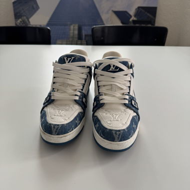 Denim LV Monogramme Blanc Bleu