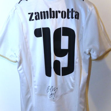 Away, Italia 2008, Zambrotta firmato, maglia