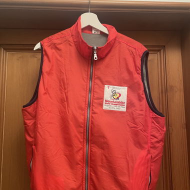 fleece red vest