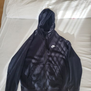 Nike Hoodie mit Reisverschluss schwarz