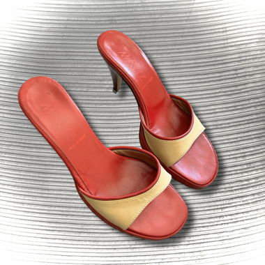 Incroyable mule vintage en cuir made in Italy 