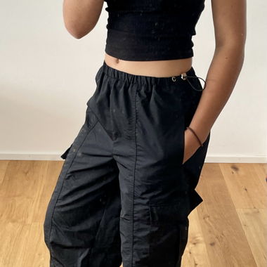 Black cargo pants