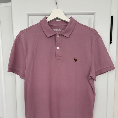 Polo-Shirt Abercrombie & Fitch rosa