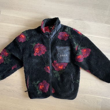 Giacca in pile Obey con fiori