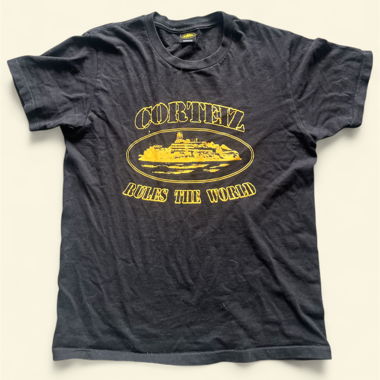 T-shirt Corteiz nero giallo