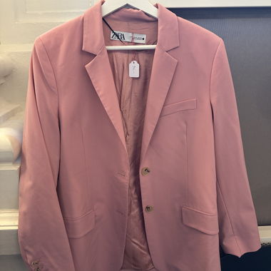 Rosa Zara-Blazer Grösse S