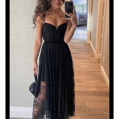 NEW SAU LEE SELENA LACE MIDI BUSTIER DRESS KLEID