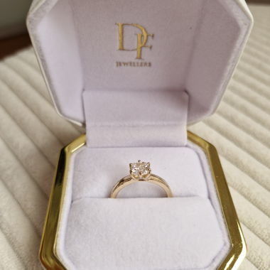 Bague en diamant 14 carats (fabriquée en laboratoire) 1,06 ct.
