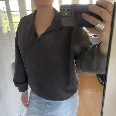 Pull en polaire gris