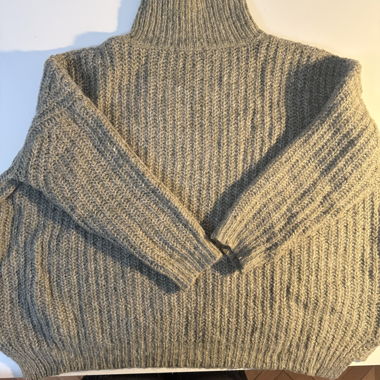 Dolcevita in maglia grossa kaki