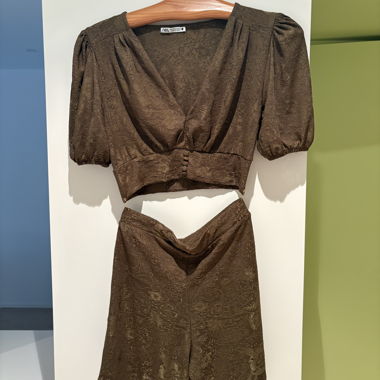 Zara Zweiteiliges Set braun/oliv