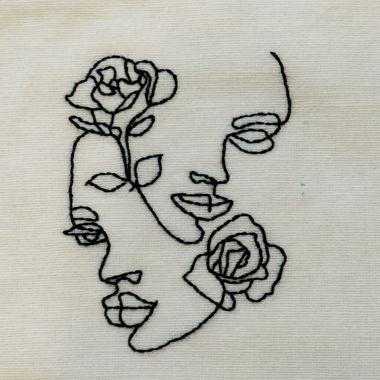 Tote bag hand Embroidered 