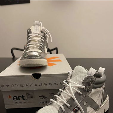 Chaussures The art company Blanc/Argent