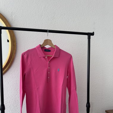 Langarm Polo-Shirt