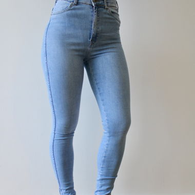 Jean skinny, bleu clair