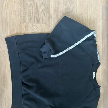 Navy jumper with reflective stripes 