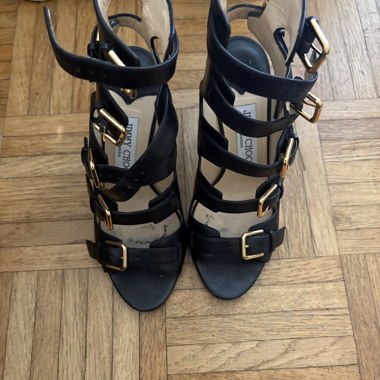 Sandales à brides noires