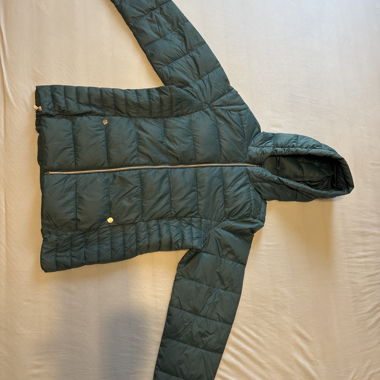 Green Padded Hooded Jacket