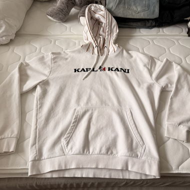 Karl Kani Kapuzenpullover weiss Grösse M