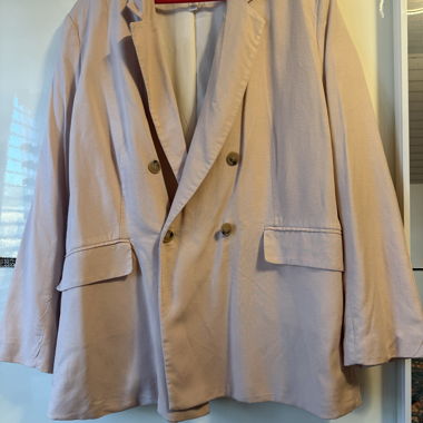Blazer beige doppiopetto