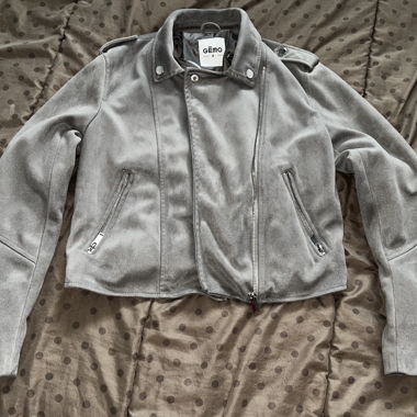 graue jacke