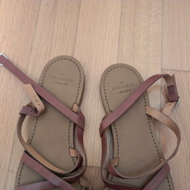 Leather Sandals by Sezane
