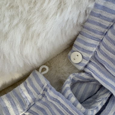Blouse rayée bleu blanc