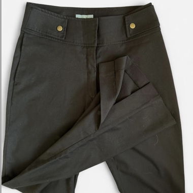 Flared Pants with two gold buttons 