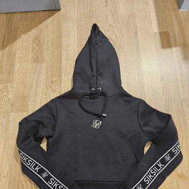 Crop Pull Siksilk noir XS/34